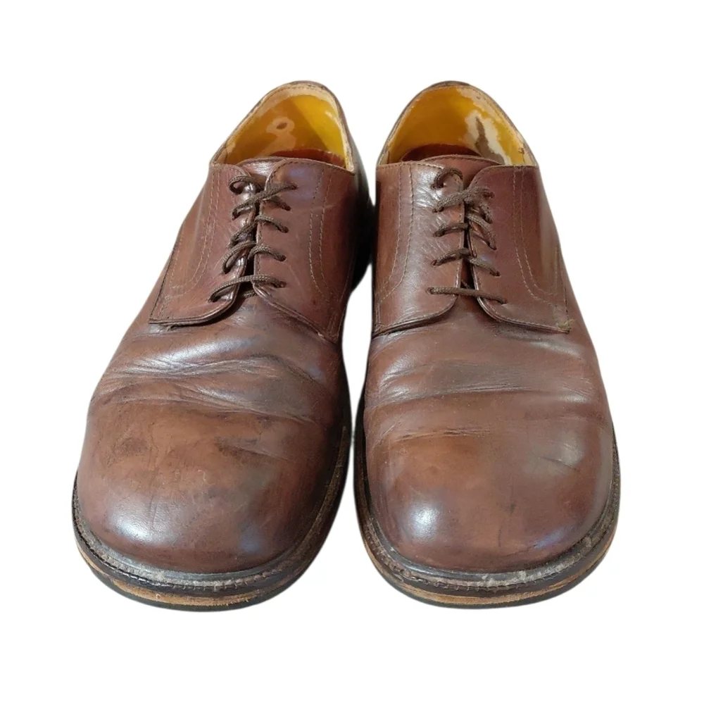 Birkenstock Brown Leather Oxfords Men's Brown Lace Up Shoes Size 12